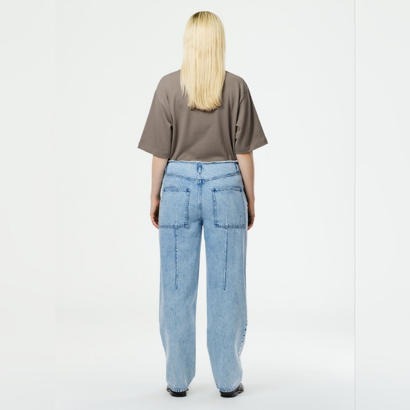 Tibi Size 32 Acid Iceberg Denim Newman Jean - Picture 6 of 16